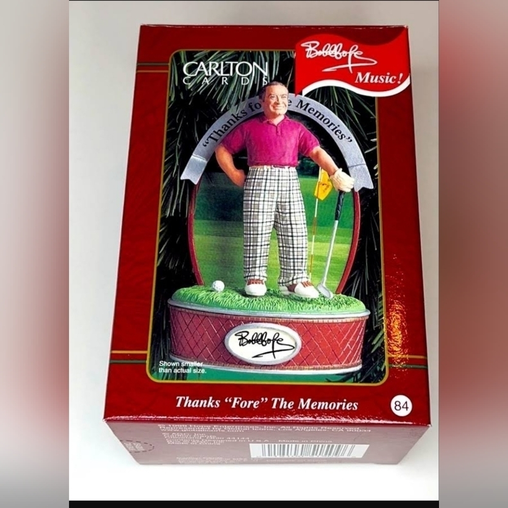 Vintage Bob Hope Carlton Cards Heirloom Collection Christmas Ornament 1999